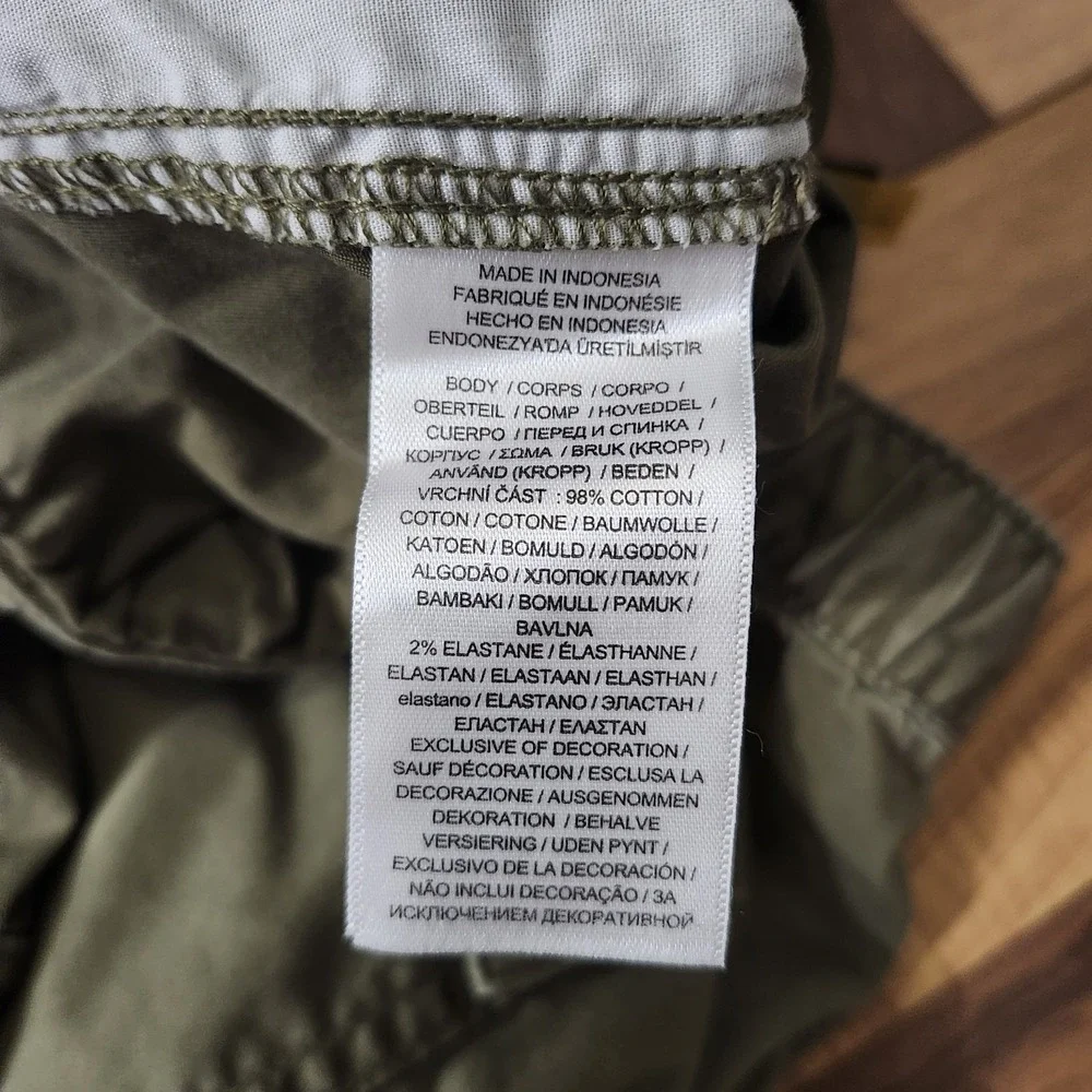 Polo Ralph Lauren Cargo Jogger Pants Green Cargo Military Utility Large Euc